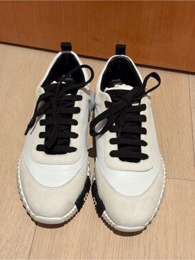 Hermes Bouncing Sneakers white with black